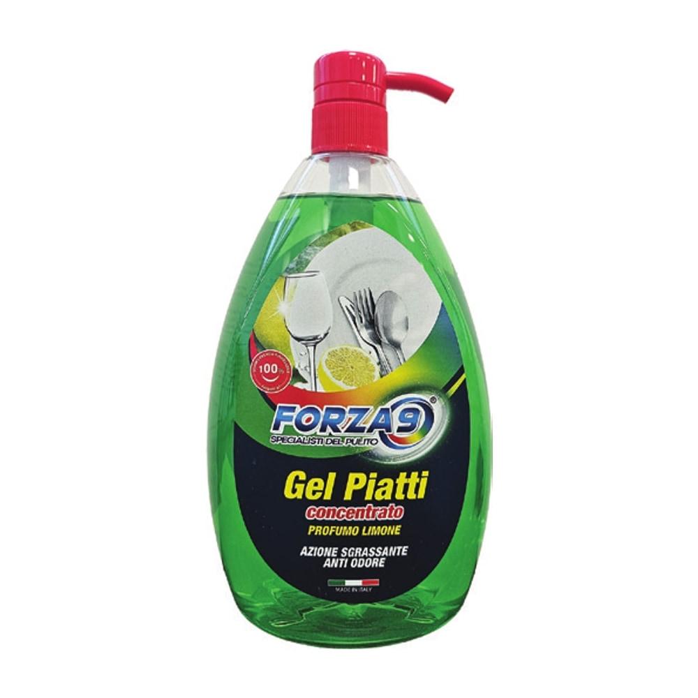 Gel piatti limone con erogatore - Forza9 Gel piatti limone con erogatore - Forza9 Casa 1 Lt